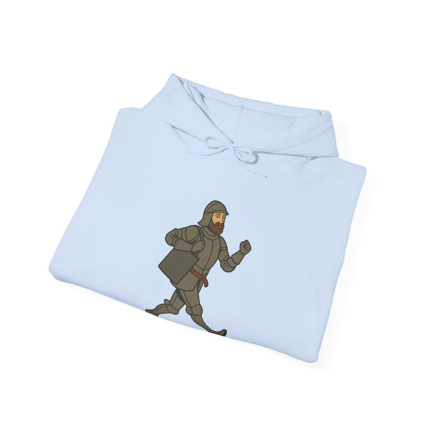 Knight on the Go - Medieval Humor - Playful Adventure Hoodie