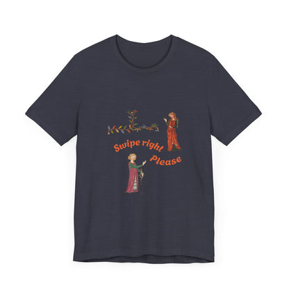Marginalia Manuscript Romance Swipe Right Unisex Softstyle T-Shirt
