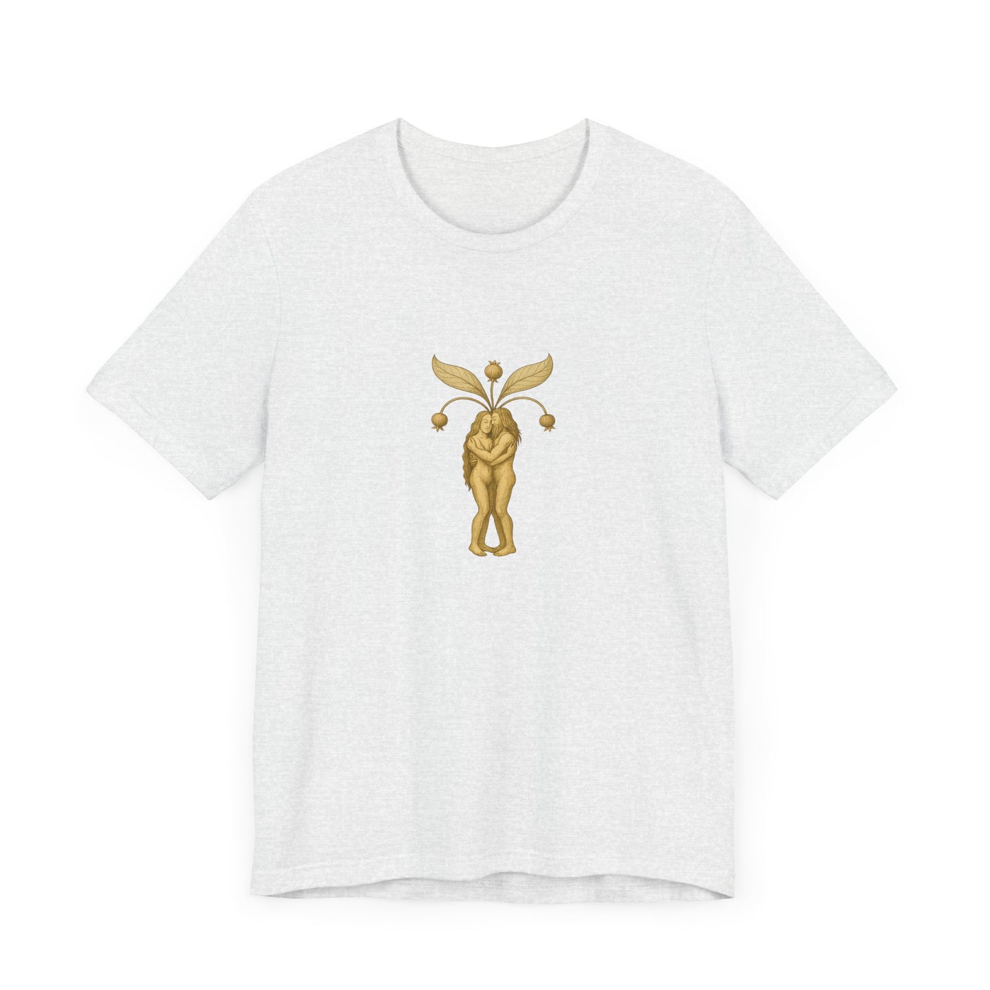 Big Mandrakes in Love, Mythical Root Romance Unisex Heavy Cotton Tee