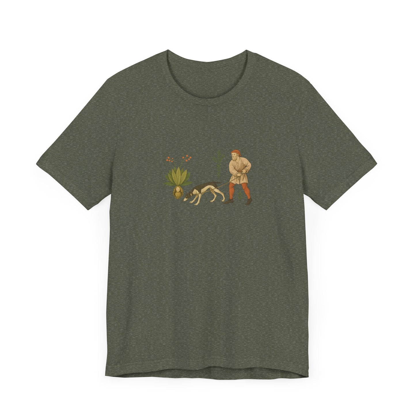 Good Medicine Dogge, Medieval Art Tacuinum Sanitatis Unisex Tee