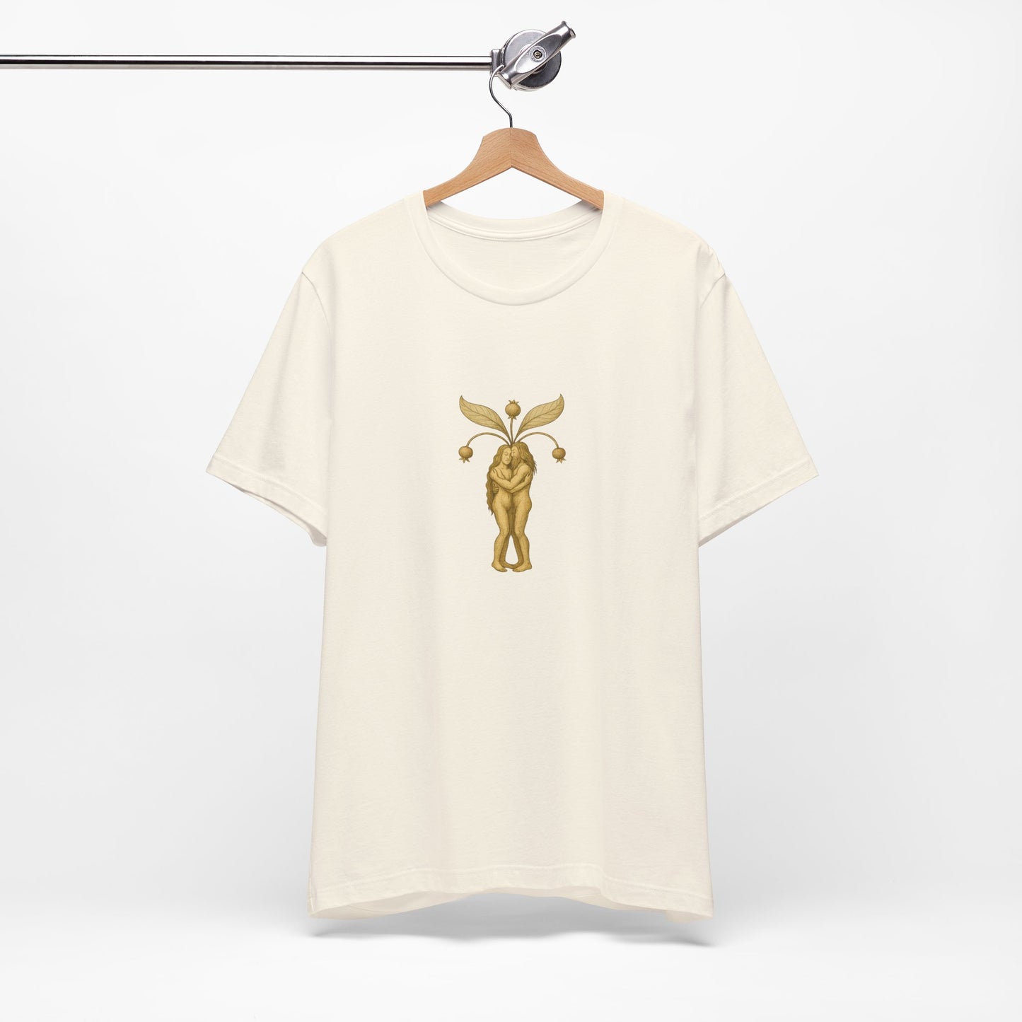 Big Mandrakes in Love, Mythical Root Romance Unisex Heavy Cotton Tee