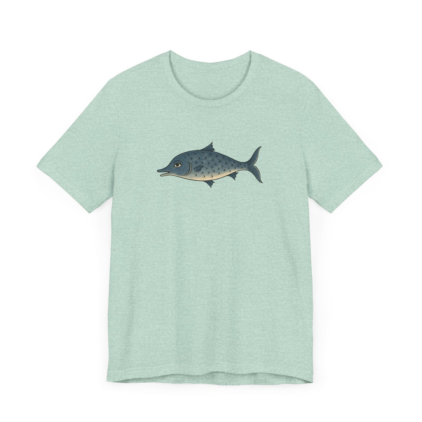 The Smiling Medieval Fish Art T-shirt