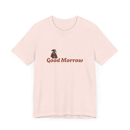Hanseatic Art, Medieval Plague Doctor with Good Morrow Unisex Softstyle T-Shirt