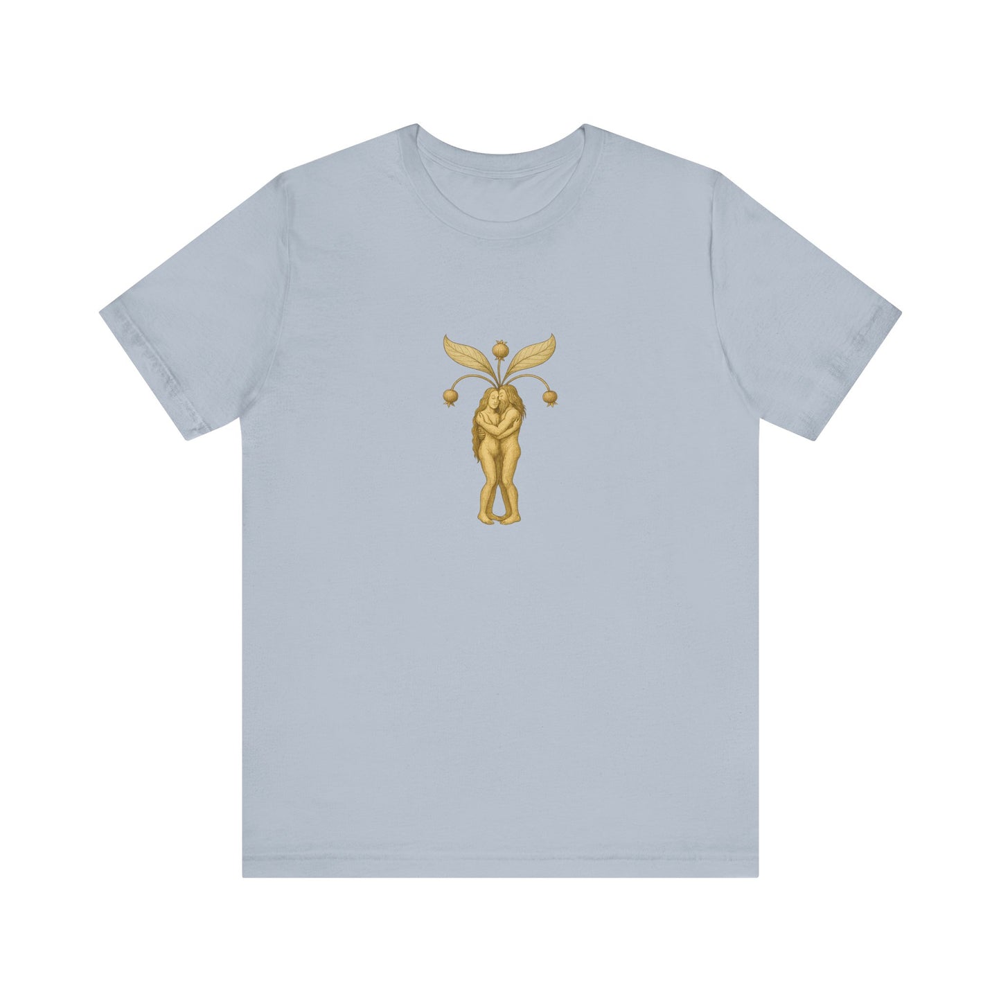 Big Mandrakes in Love, Mythical Root Romance Unisex Heavy Cotton Tee