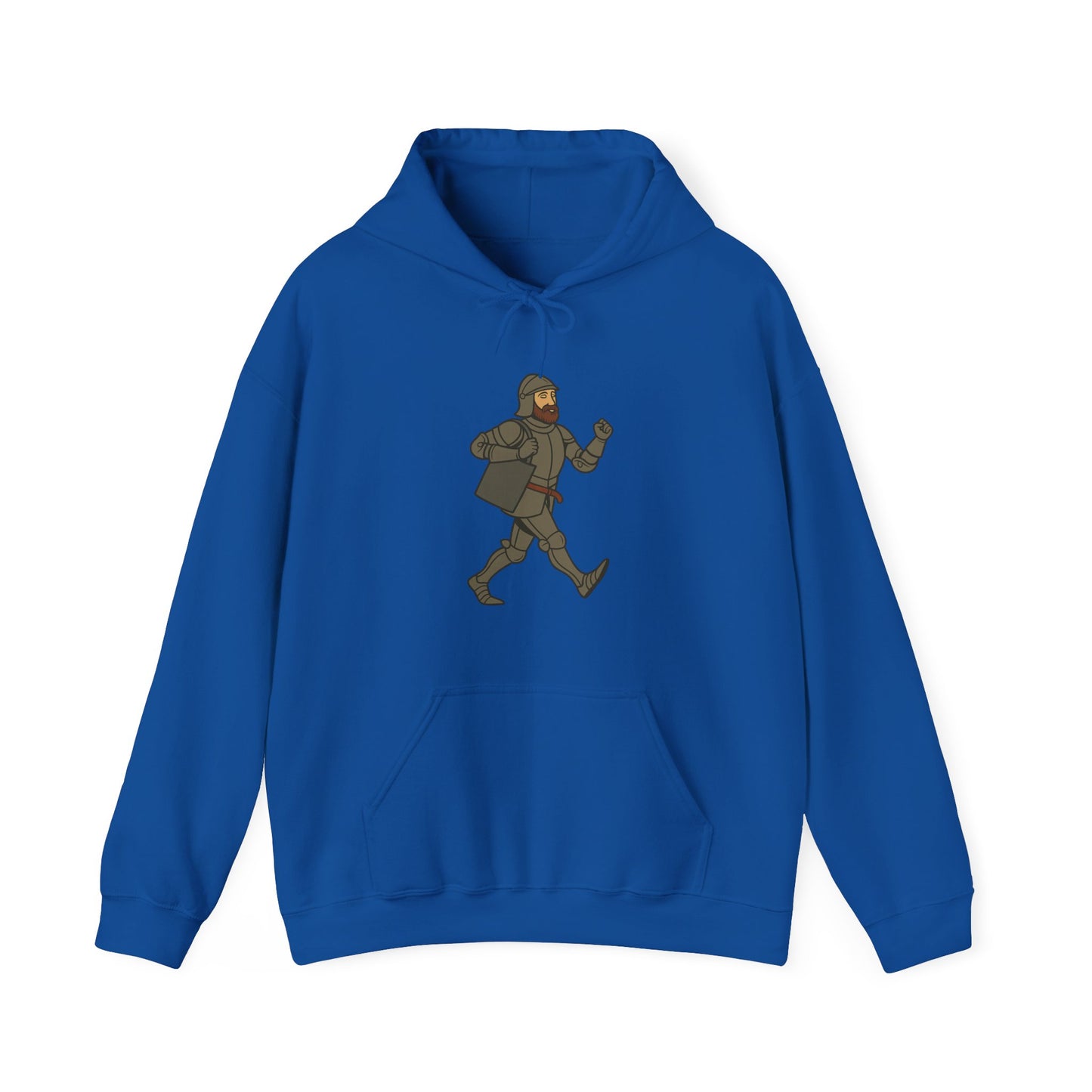 Knight on the Go - Medieval Humor - Playful Adventure Hoodie
