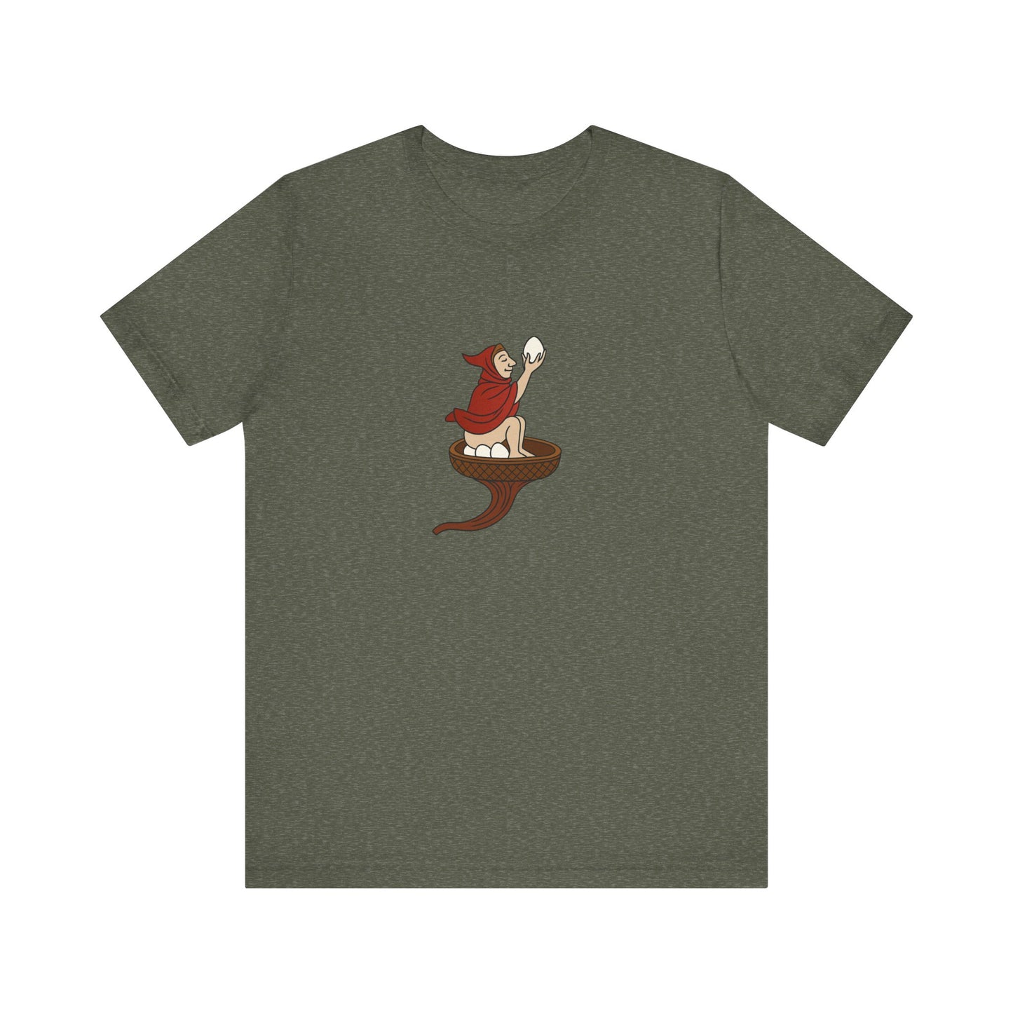 The Eggman Monk, 14th Century Medieval Manuscript T-shirt