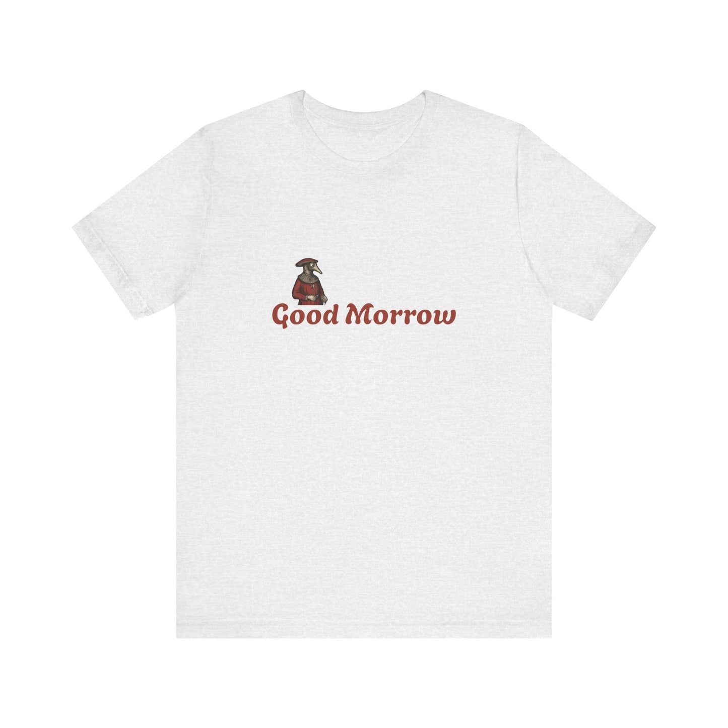 Hanseatic Art, Medieval Plague Doctor with Good Morrow Unisex Softstyle T-Shirt