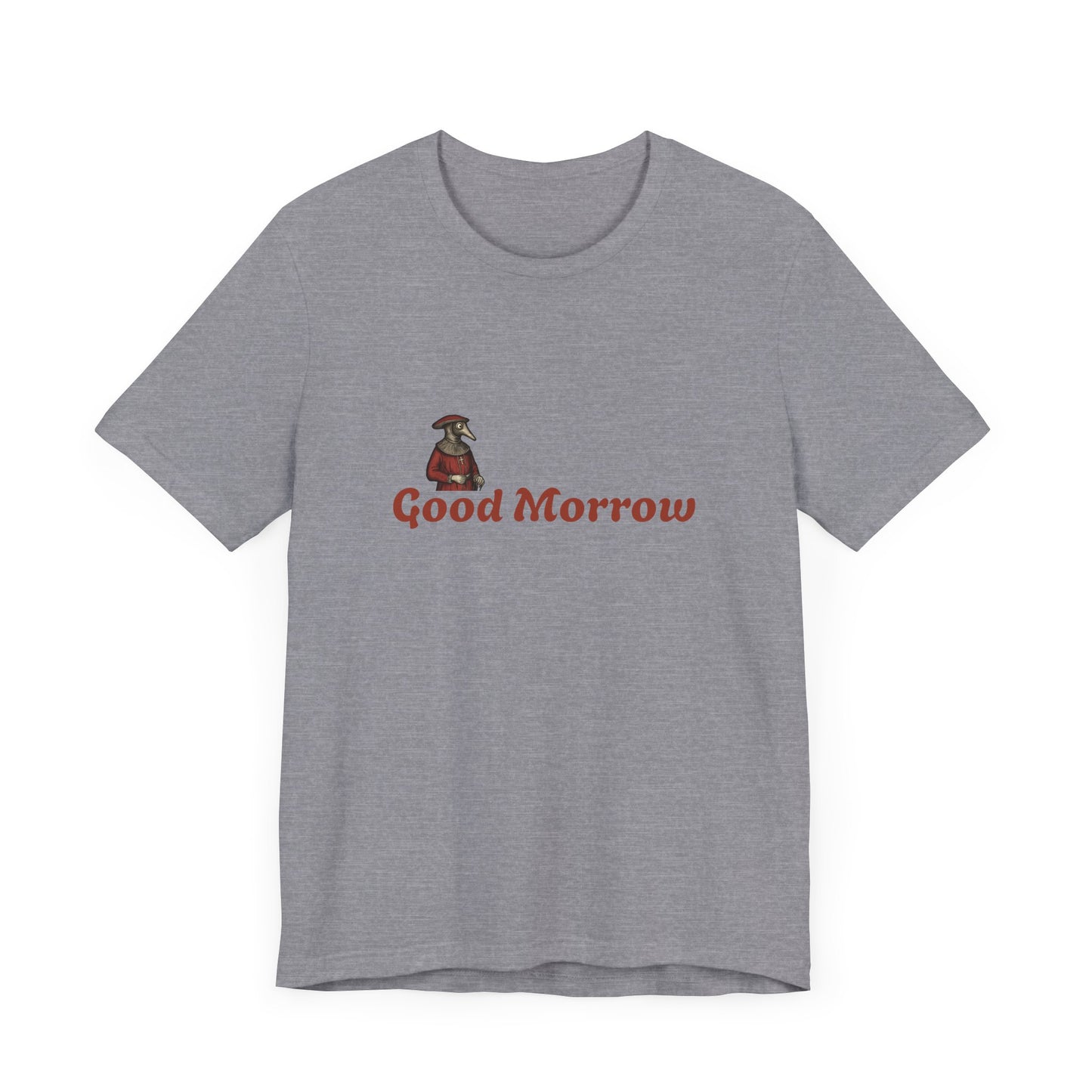 Hanseatic Art, Medieval Plague Doctor with Good Morrow Unisex Softstyle T-Shirt