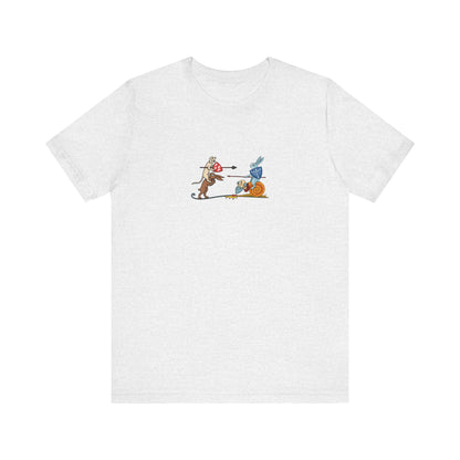 Bunny Snail Rider After MS Yates Thompson 8 F 294, Remastered Marginalia Manuscript Art Tee