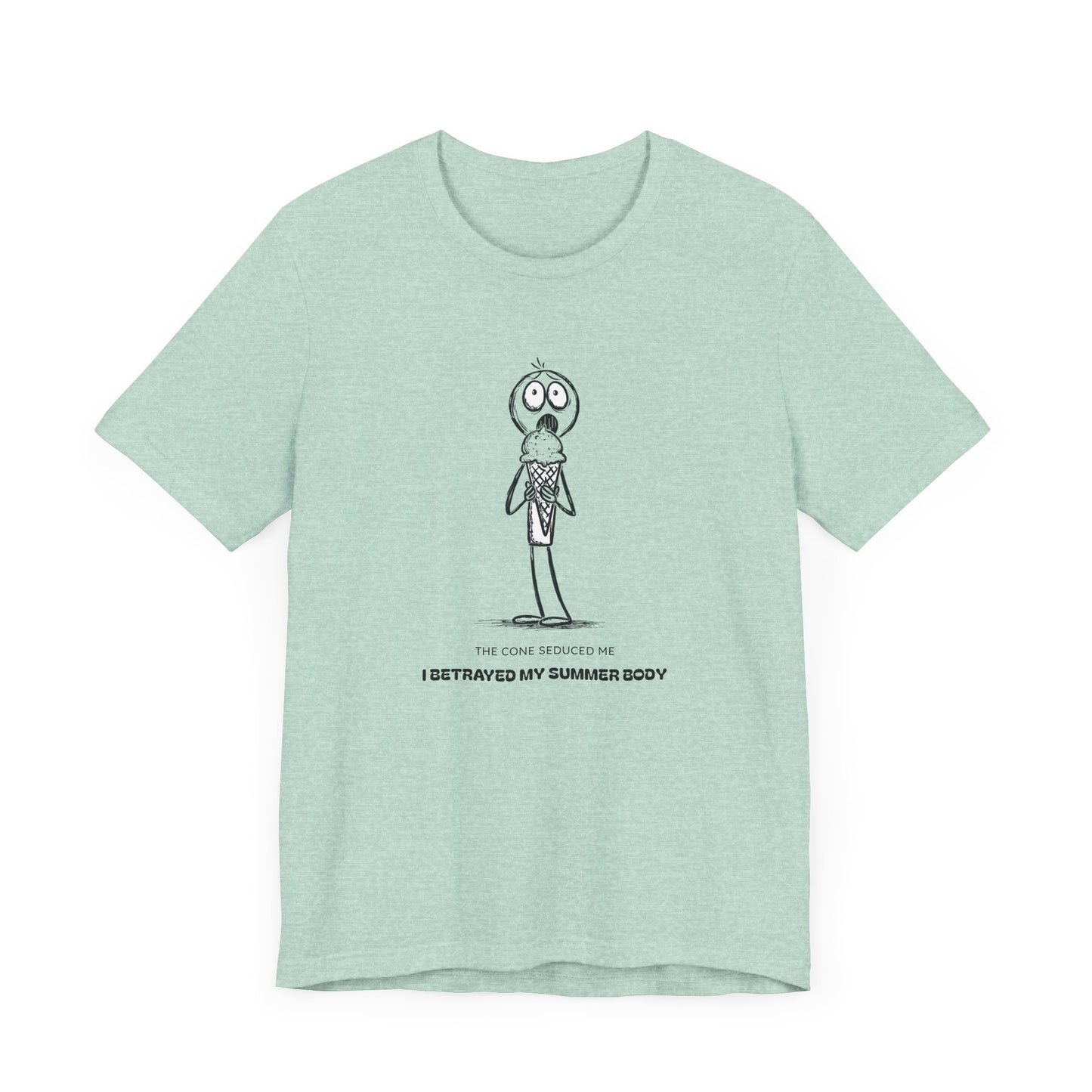 The Ice Cream Lover with Text T-shirt
