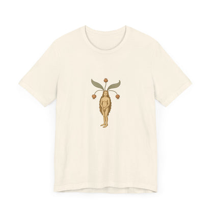 Big Mandragora Muse, Medieval Mandrake Herb Lore Unisex Heavy Cotton Tee