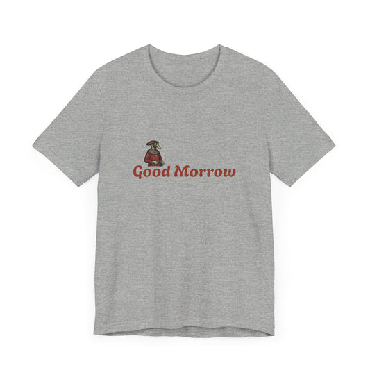 Hanseatic Art, Medieval Plague Doctor with Good Morrow Unisex Softstyle T-Shirt
