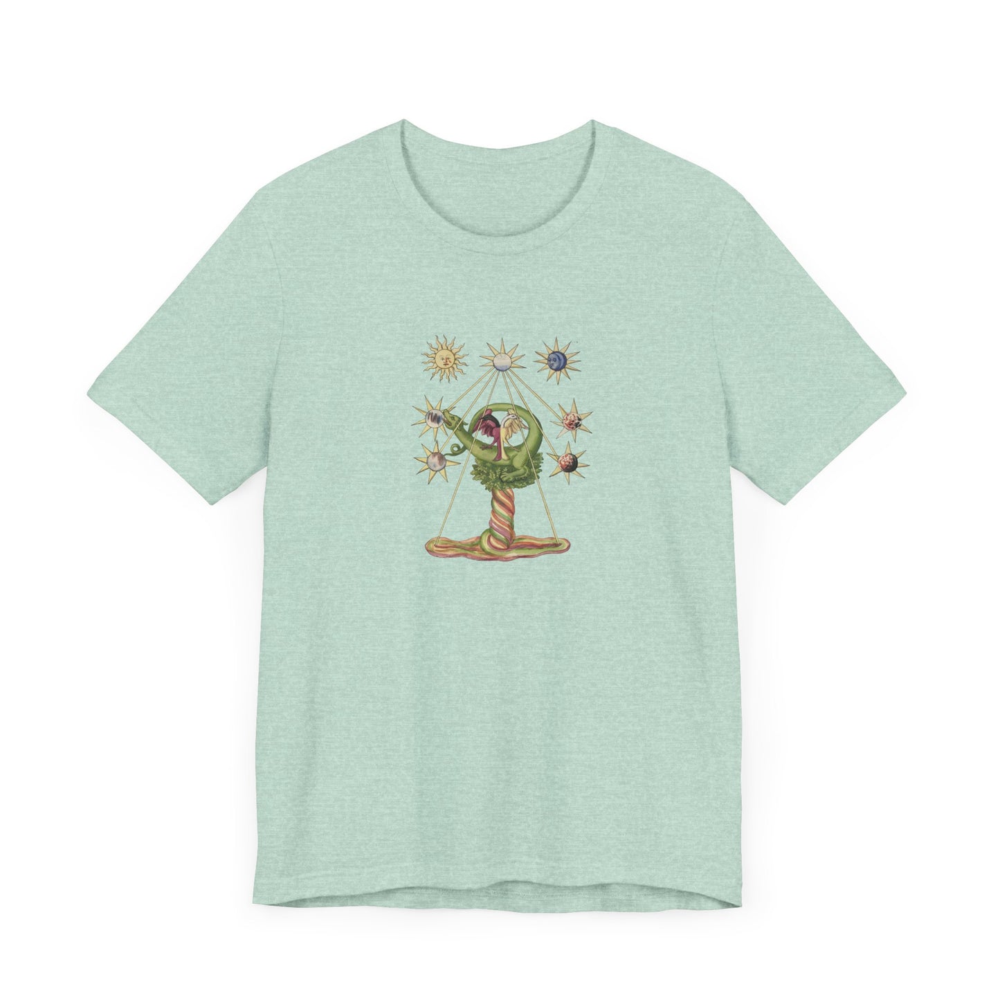 Alchemical Dragon and Two-Headed Bird T-Shirt