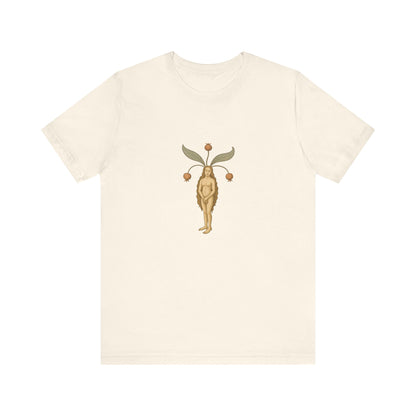 Big Mandragora Muse, Medieval Mandrake Herb Lore Unisex Heavy Cotton Tee