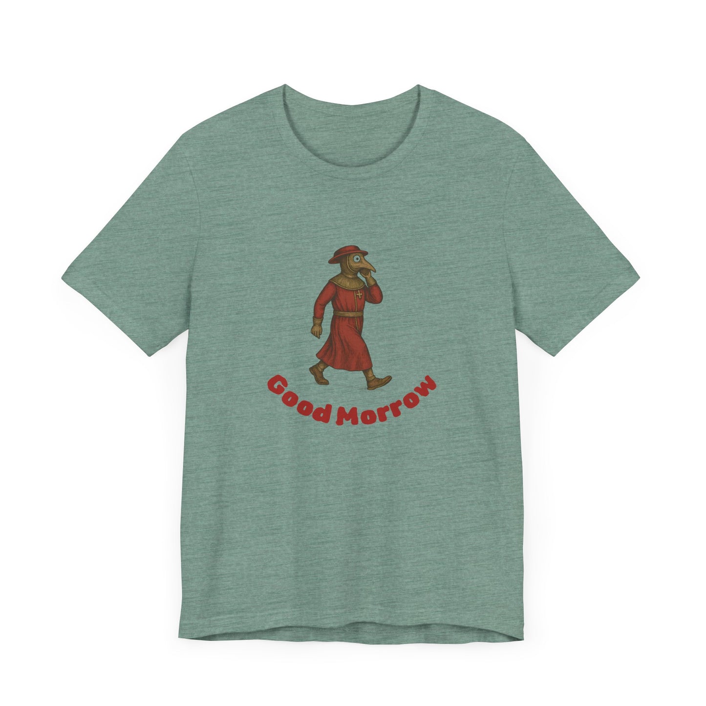 Hanseatic Art, Medieval Plague Doctor with Good Morrow Tee