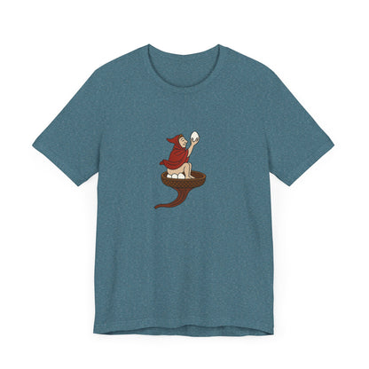 The Eggman Monk, 14th Century Medieval Manuscript T-shirt