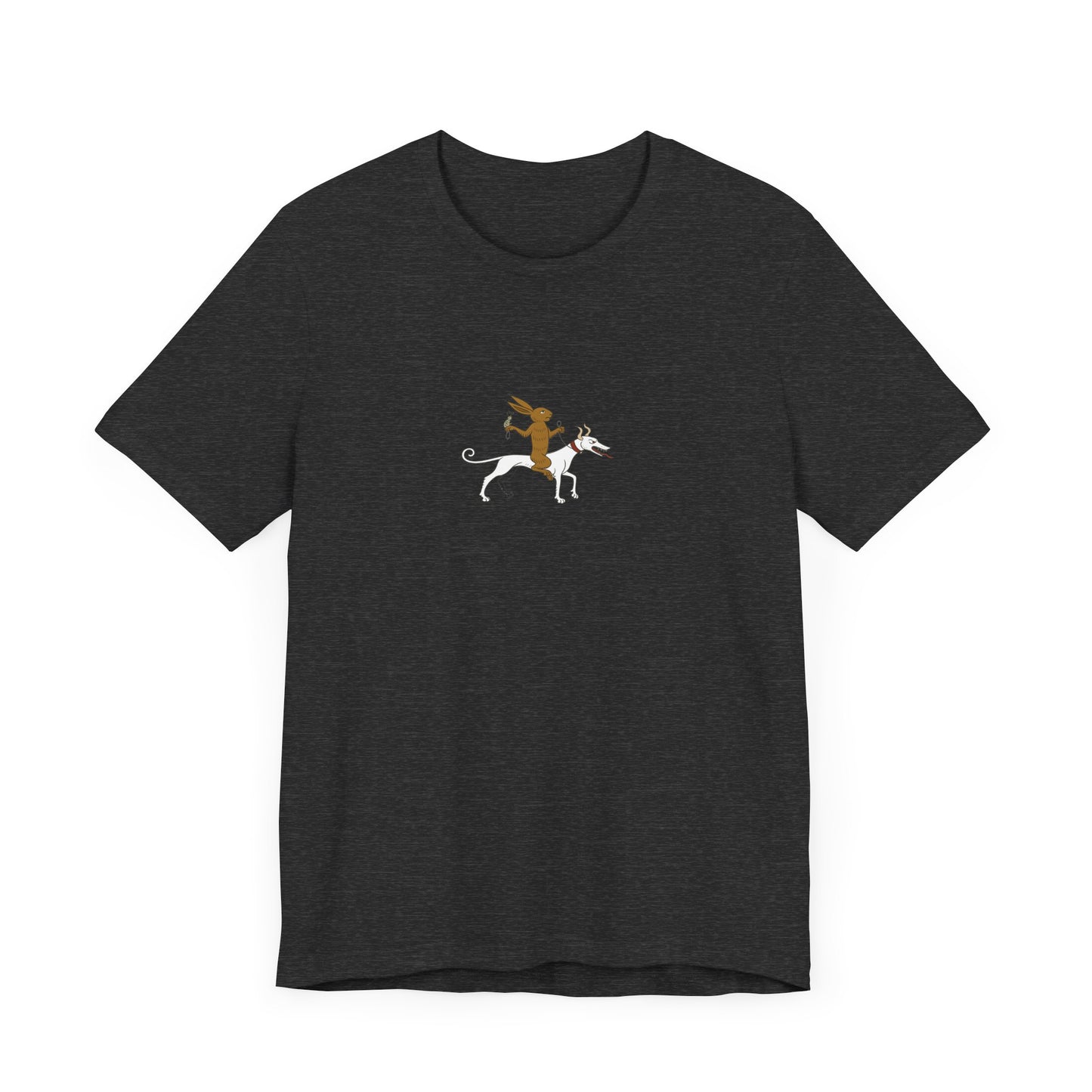 The Hare Riding a Hound, Pontifical of Guillaume Durand, Avignon, before 1390 Tee