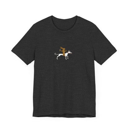 The Hare Riding a Hound, Pontifical of Guillaume Durand, Avignon, before 1390 Tee