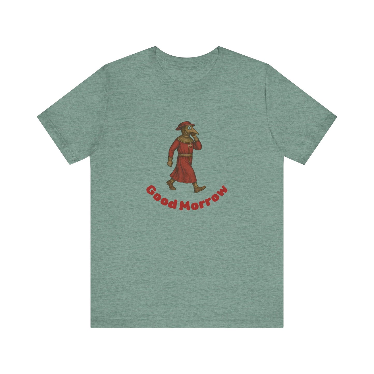Hanseatic Art, Medieval Plague Doctor with Good Morrow Tee