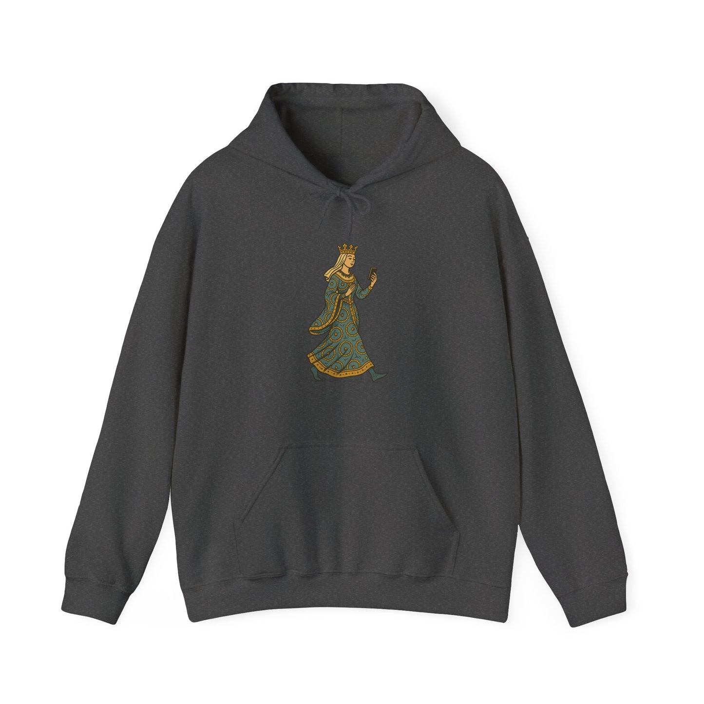 The Crowned Strutter – Medieval Couture on the Go - Cozy Unisex Hoodie