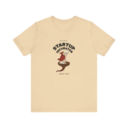 The Eggman Monk, The First Startup Incubator, Medieval Marginalia T-shirt