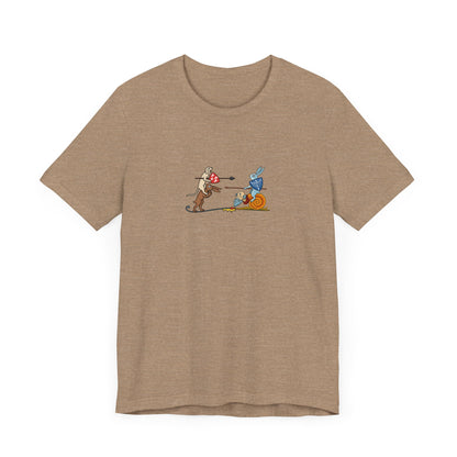 Bunny Snail Rider After MS Yates Thompson 8 F 294, Remastered Marginalia Manuscript Art Tee