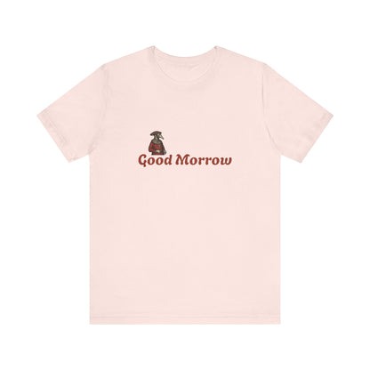 Hanseatic Art, Medieval Plague Doctor with Good Morrow Unisex Softstyle T-Shirt
