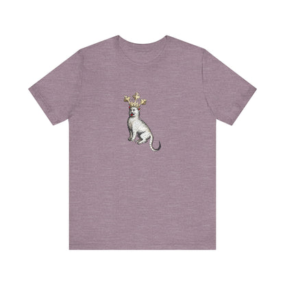 Silly Medieval Cat with Crown – 15th Century Heraldic Art Tee