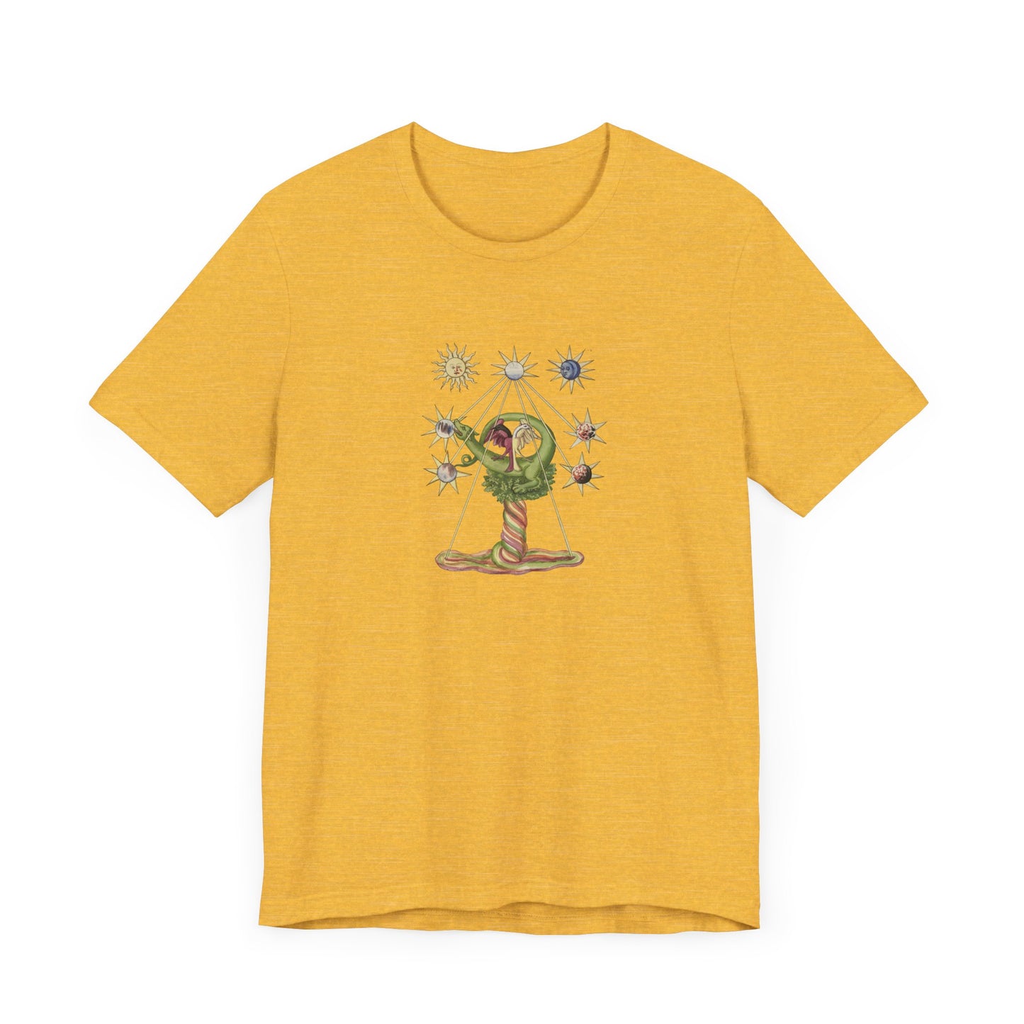 Alchemical Dragon and Two-Headed Bird T-Shirt
