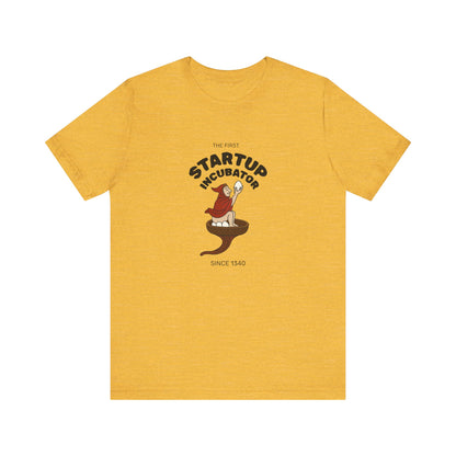 The Eggman Monk, The First Startup Incubator, Medieval Marginalia T-shirt