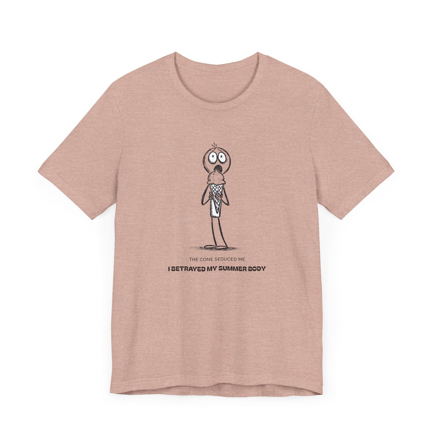 The Ice Cream Lover with Text T-shirt