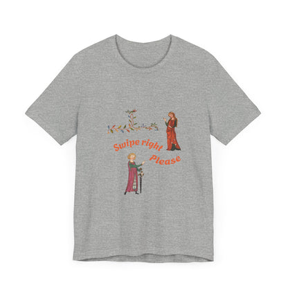 Marginalia Manuscript Romance Swipe Right Unisex Softstyle T-Shirt