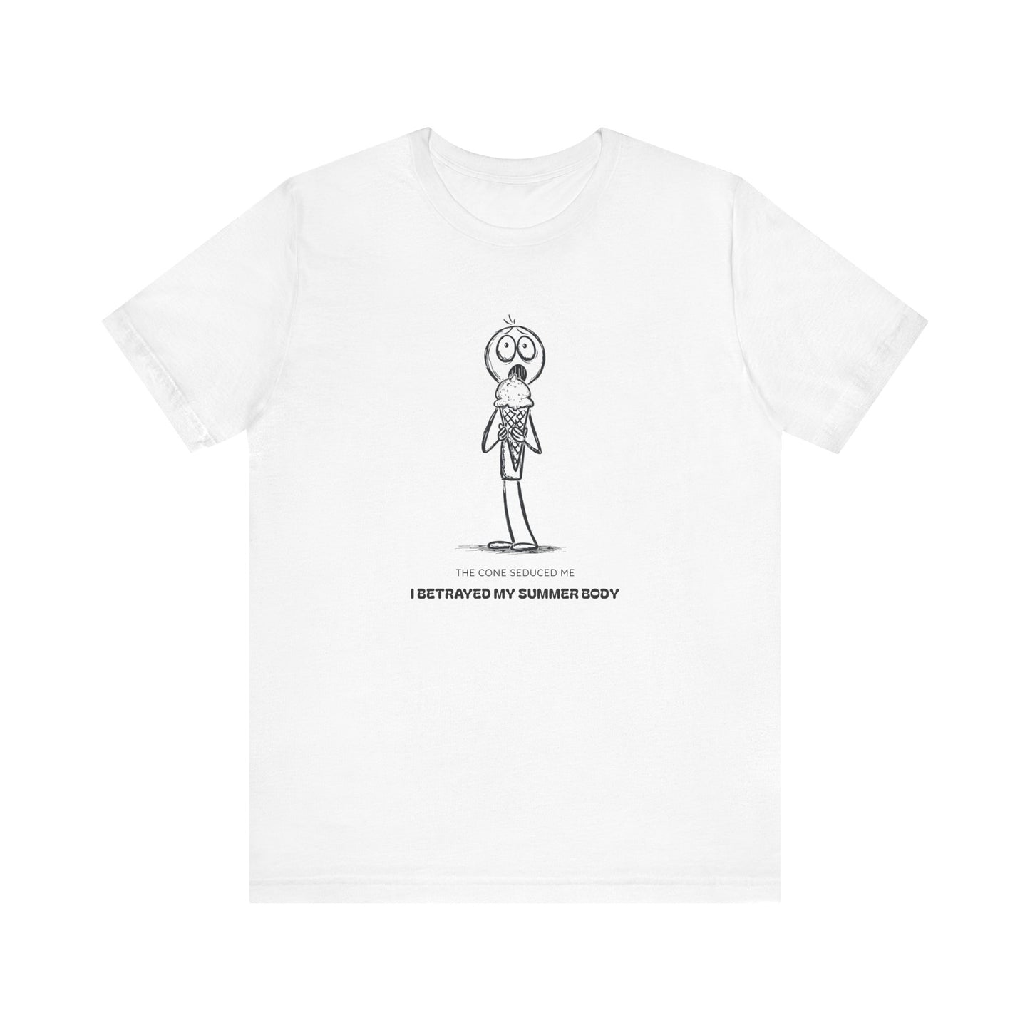 The Ice Cream Lover with Text T-shirt