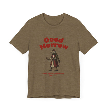 Hanseatic Art, Medieval Plague Doctor with Good Morrow 1619 Tee
