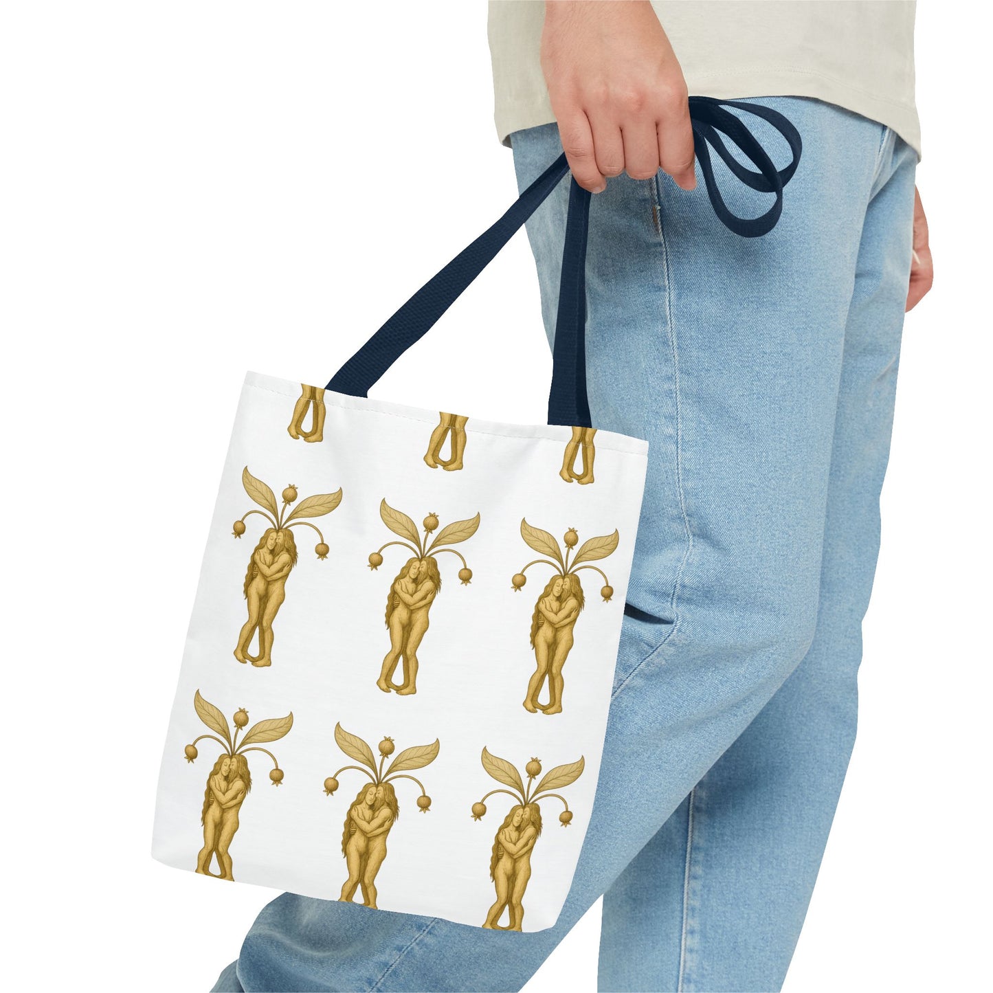 Mandrakes in Love, Mythical Root Romance Tote Bag
