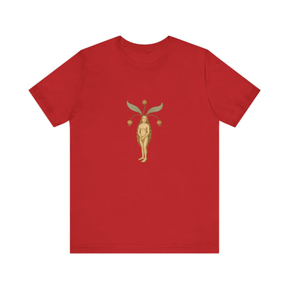 Big Mandragora Muse, Medieval Mandrake Herb Lore Unisex Heavy Cotton Tee