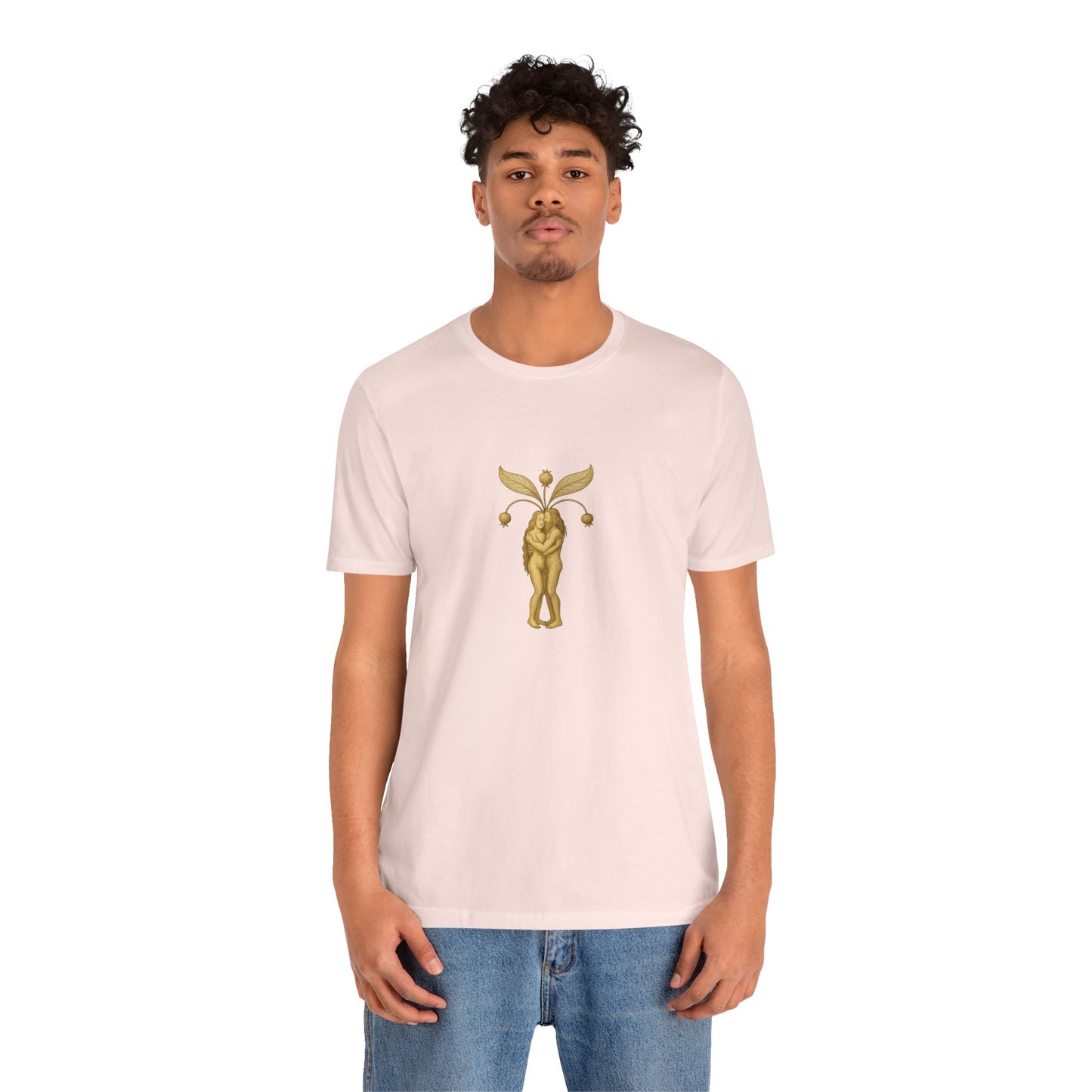Big Mandrakes in Love, Mythical Root Romance Unisex Heavy Cotton Tee