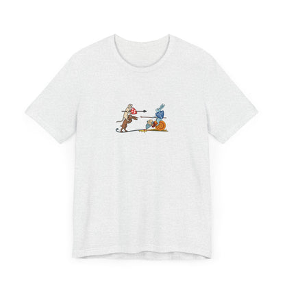 Bunny Snail Rider After MS Yates Thompson 8 F 294, Remastered Marginalia Manuscript Art Tee