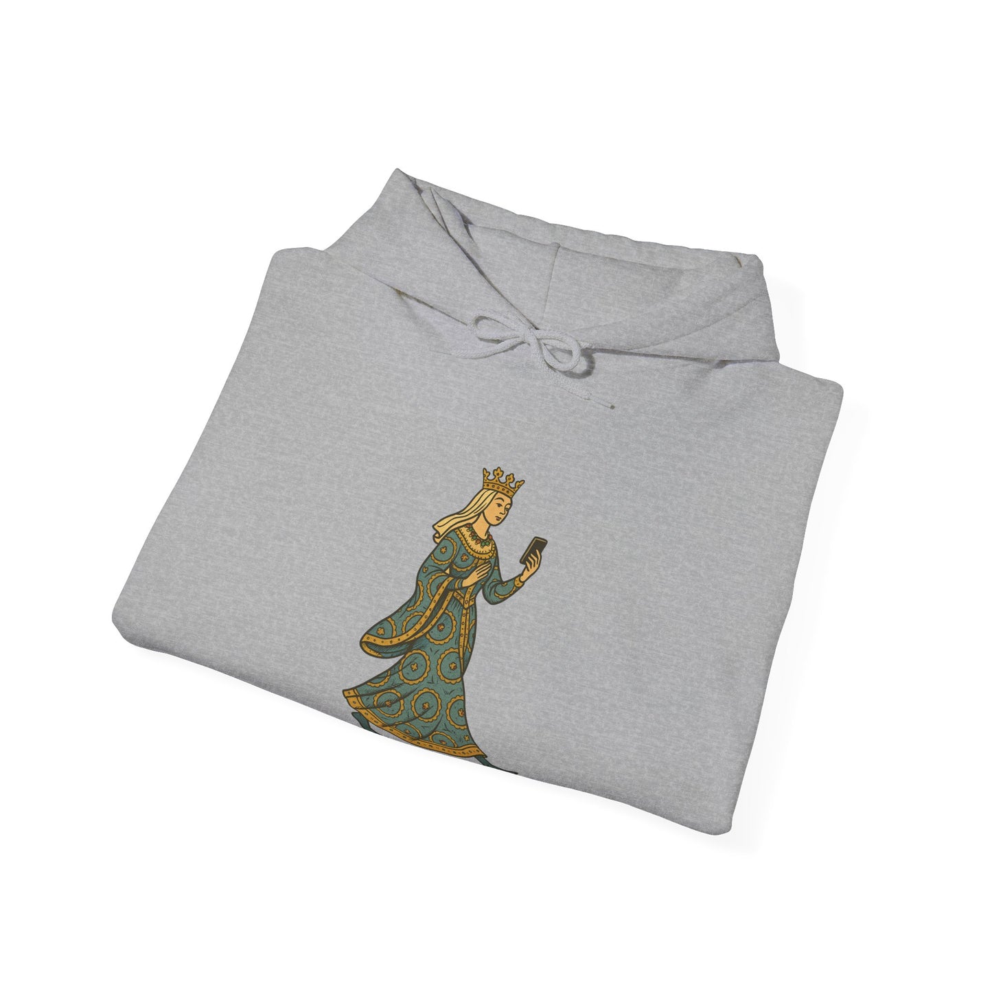 The Crowned Strutter – Medieval Couture on the Go - Cozy Unisex Hoodie