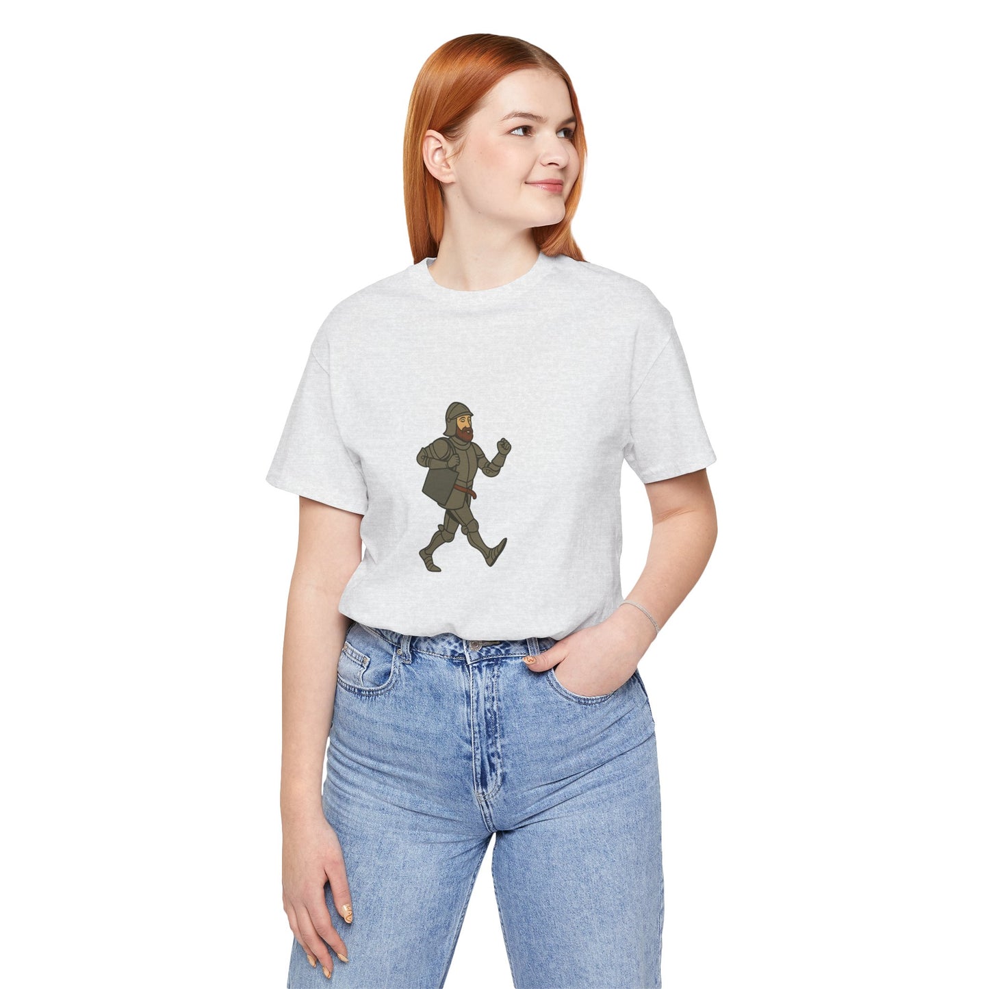 Knight on the Go - Medieval Humor - Urban Chivalry Unisex Heavy Cotton Women T-shirt
