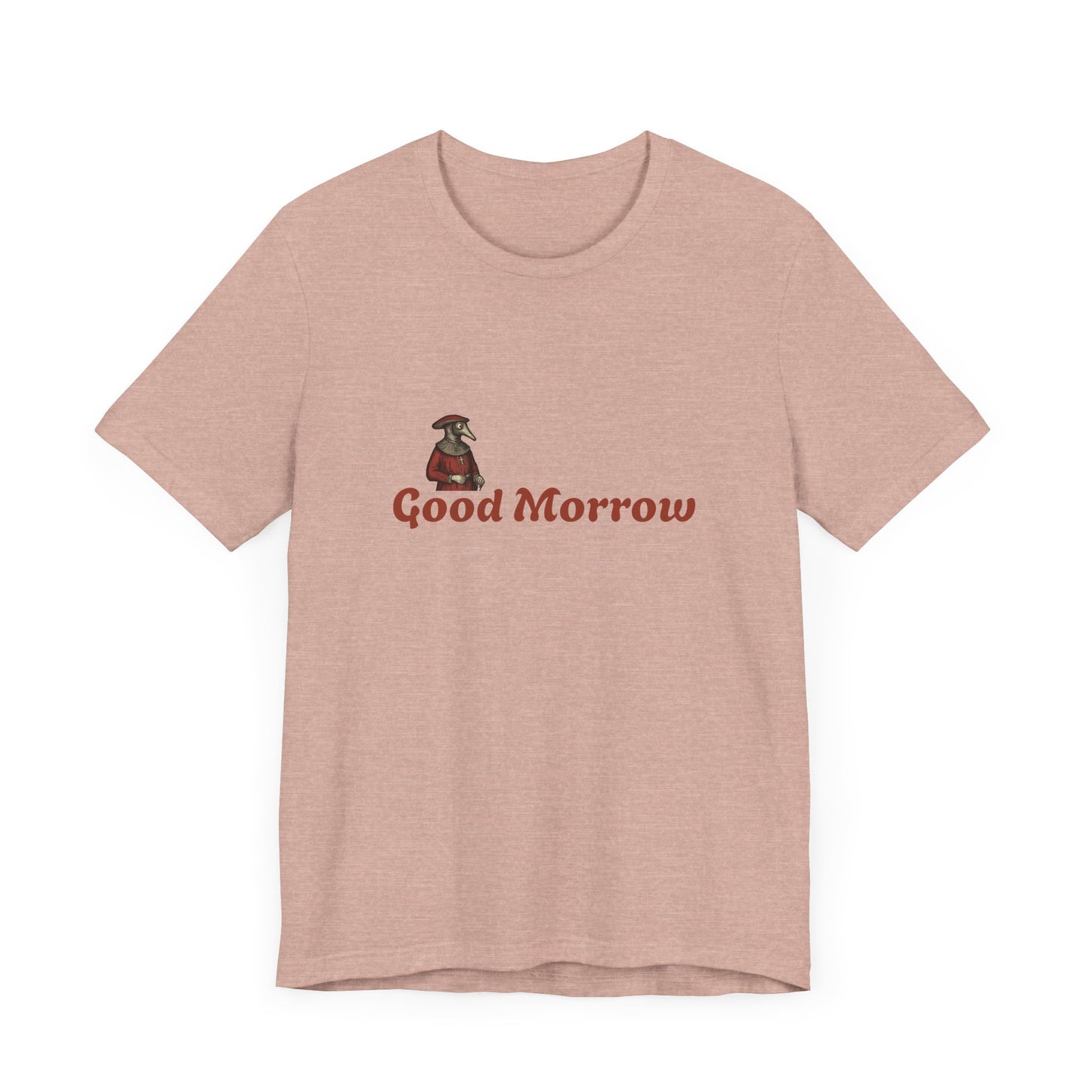 Hanseatic Art, Medieval Plague Doctor with Good Morrow Unisex Softstyle T-Shirt