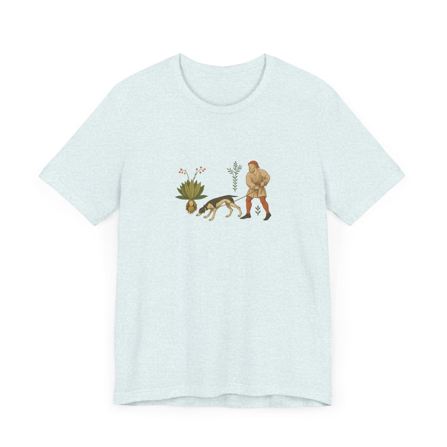 Good Medicine Dogge, Medieval Art Tacuinum Sanitatis Unisex Tee