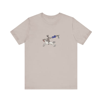 Rabbit Hunting Human, Marginalia Manuscript Art Unisex T-Shirt