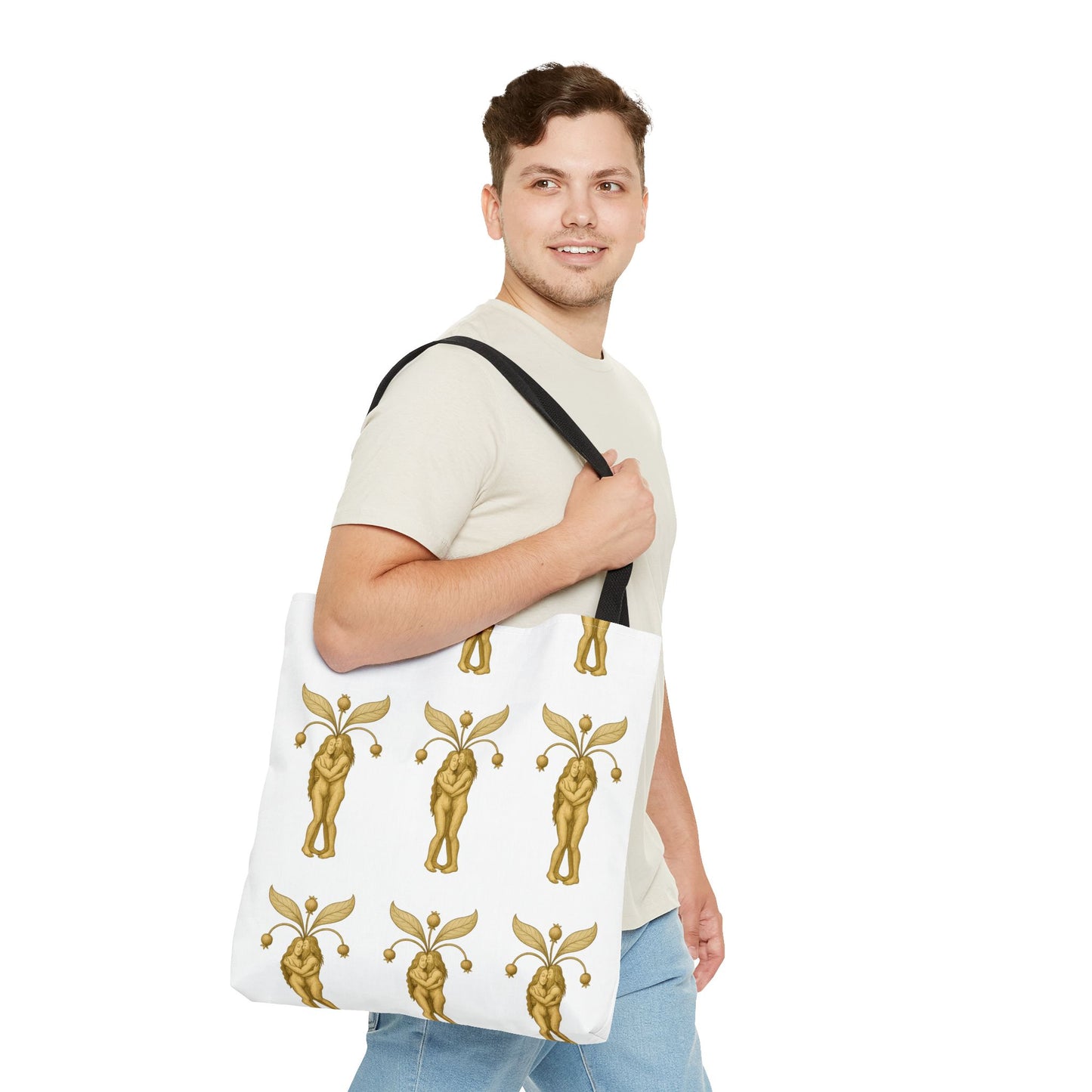 Mandrakes in Love, Mythical Root Romance Tote Bag