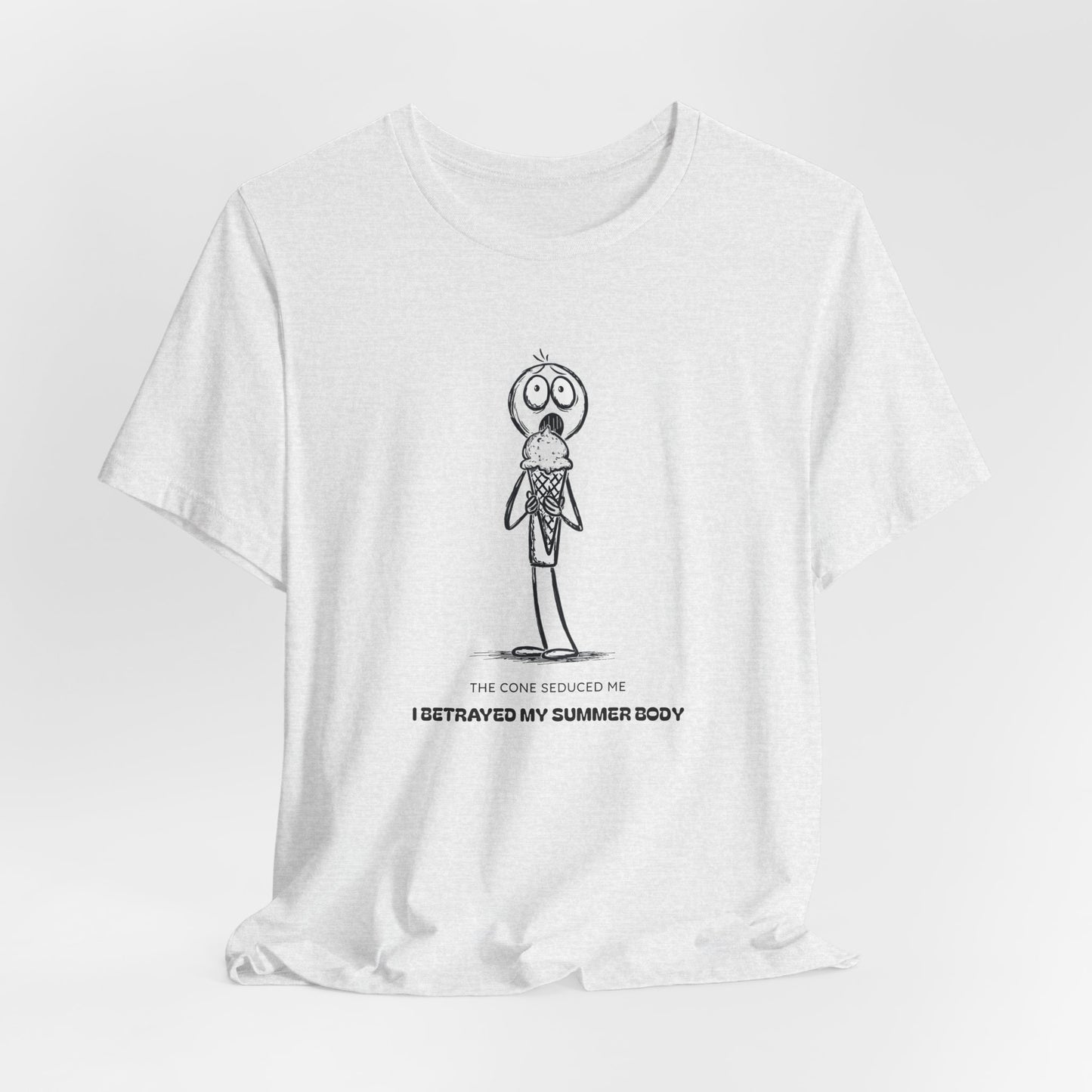 The Ice Cream Lover with Text T-shirt