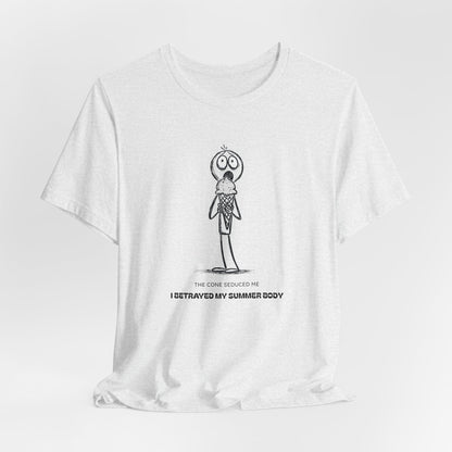 The Ice Cream Lover with Text T-shirt