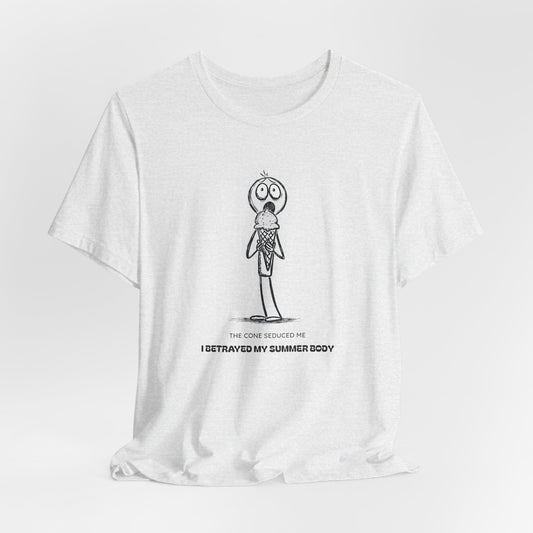 The Ice Cream Lover with Text T-shirt