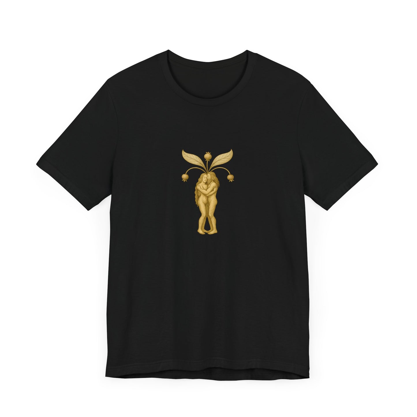 Big Mandrakes in Love, Mythical Root Romance Unisex Heavy Cotton Tee