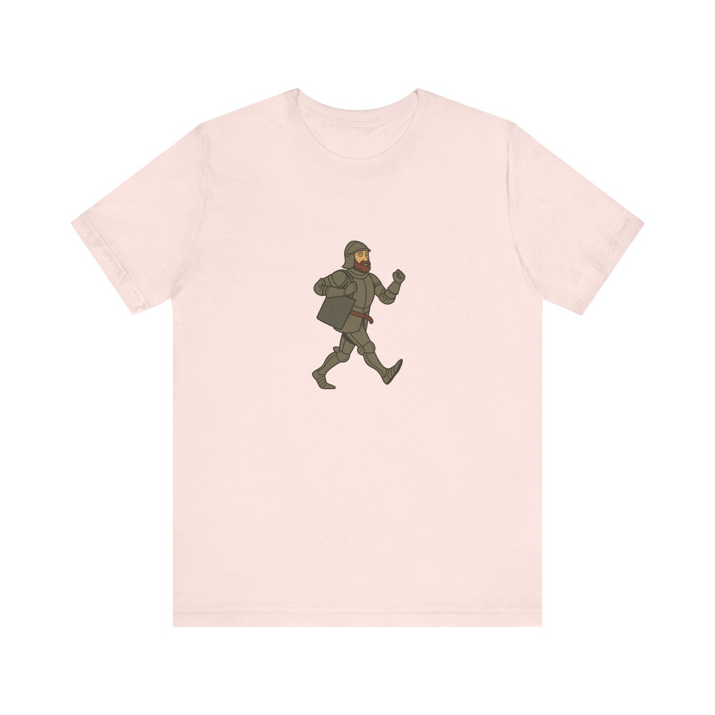 Knight on the Go - Medieval Humor - Urban Chivalry Unisex Heavy Cotton T-shirt