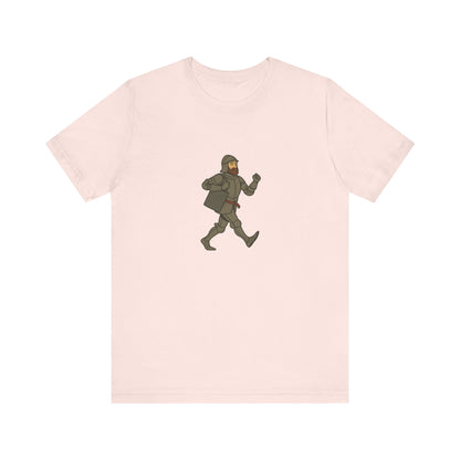 Knight on the Go - Medieval Humor - Urban Chivalry Unisex Heavy Cotton T-shirt